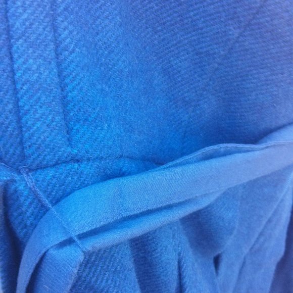 NWT A&F Blue Strapless Wool Blend Dress - Picture 4 of 11